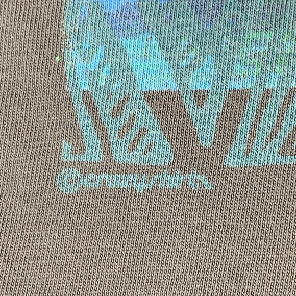 Crazy Shirts‎ T Shirt Mens Small Gray Pima Cotton Surfing Beach Faded Stained - Picture 5 of 14